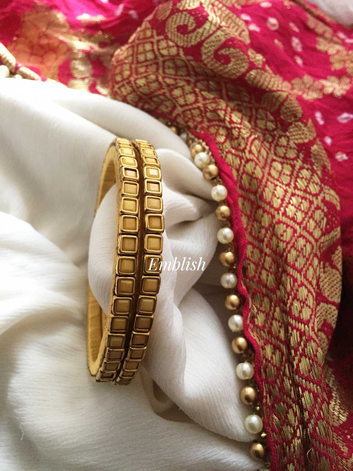 Yellow silk thread bangles hotsell